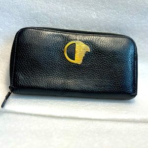 VERSACE COLLECTION Medusa LEATHER CLUTCH WALLET WRIST BAG